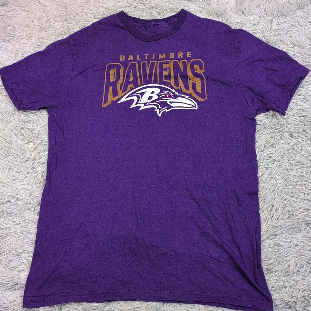 Baltimore Ravens Shirt Womens M Purple NFL Football Logo Comfort Casual Fan